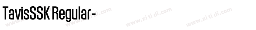 TavisSSK Regular字体转换 TavisSSK Regular字体转换